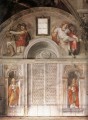 システィーナ礼拝堂のルネットと教皇盛期ルネサンスのミケランジェロ